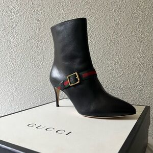 GUCCI Sylvie Strap Ankle Boot (New)